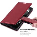 Housses Sony Xperia Z5 rouges en cuir synthétique 