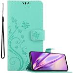 Housses Samsung Galaxy A71 turquoise en silicone à motif papillons look casual 