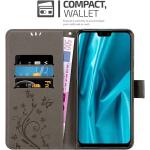 Coque Huawei Y9 argentés en silicone à motif papillons (2019) look casual 