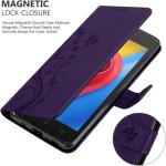Coque Motorola Moto C violets en silicone à motif papillons look casual 