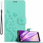 Housses Sony Xperia XZ3 turquoise en silicone à motif papillons look casual 