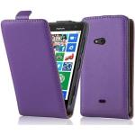 Housses violettes en cuir synthétique Nokia Lumia 625 