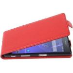 Housses Sony Xperia X  rouges en cuir synthétique 
