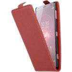 Housses Sony Xperia XZ2 rouges en cuir synthétique 
