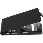 Housses Sony Xperia Z5 noires en cuir synthétique 
