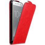 Housses Sony Xperia XZ rouges en cuir synthétique 