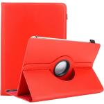 Housses rouges en cuir synthétique de tablette look business 