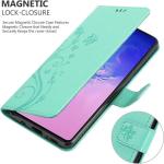 Housses Samsung Galaxy S10 turquoise en silicone à motif papillons look casual 