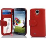 Housses Samsung Galaxy S4 rouges en cuir synthétique 