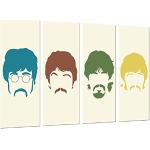 Cuadros Cámara Cadre photo Les Beatles, John Lennon, Paul Mccartney, Famoso, musique, multicolore, 131 x 62 cm XXL