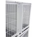 Cage de gardiennage en métal simple - M Séparateur pour 2 cages