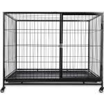 Cages de transport pour chien  en acier à motif animaux Taille XL 