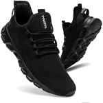 Chaussures de running noires respirantes Pointure 42 look fashion pour homme en promo 
