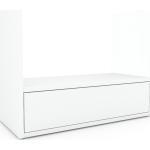 Caisson à roulette - Blanc, pièce modulable, rangement mobile, avec tiroir Blanc - 77 x 61 x 35 cm