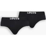 Caleçons Levi's noirs à logo en coton à motif Suède bio en lot de 2 Taille M pour homme 
