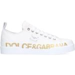 Baskets de créateur Dolce & Gabbana Dolce blanches à logo en cuir Pointure 36 look fashion pour femme 