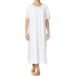 Chemises de nuit Calida blanches en coton Taille 3 XL classiques pour femme 