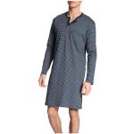 Pyjamas combinaisons Calida bleues saphir à rayures en coton Taille M look fashion pour homme en promo 