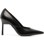 Escarpins talon aiguille de créateur Calvin Klein noirs en cuir de veau à talons aiguilles Pointure 41 pour femme en promo 