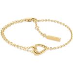 Bracelets de créateur Calvin Klein dorés pour femme en promo 