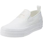 Baskets de créateur Calvin Klein Jeans blanches sans lacets à élastiques Pointure 39 look fashion pour femme en promo 