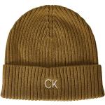 Bonnets de créateur Calvin Klein marron caramel Tailles uniques look fashion pour homme 