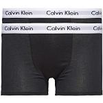 Boxers short Calvin Klein noirs en coton de créateur lavable en machine lot de 2 Taille 2 ans look fashion pour garçon en promo de la boutique en ligne Amazon.fr 