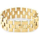 Bracelets de créateur Calvin Klein dorés en métal en acier look fashion pour femme en promo 