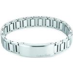Bracelets de créateur Calvin Klein argentés en acier en acier look fashion pour homme 