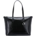 Sacs shopping de créateur Calvin Klein noirs look fashion pour femme en promo 