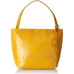 Sacs shopping de créateur Calvin Klein dorés look fashion pour femme en promo 