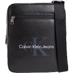 Sacs messenger de créateur Calvin Klein Jeans noirs look fashion pour homme en promo 