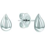 Clous d'oreille, puces d'oreille de créateur Calvin Klein argentés en acier à clous à motif papillons look fashion pour femme 
