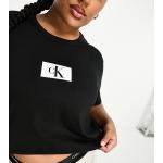 T-shirts à imprimés de créateur Calvin Klein noirs à manches courtes Taille XXL classiques pour femme 