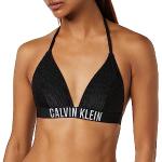 Bikinis triangle de créateur Calvin Klein noirs Taille M look fashion pour femme en promo 