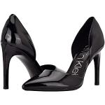Escarpins vernis de créateur Calvin Klein noirs Pointure 39,5 look fashion pour femme 