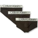 Slips de créateur Calvin Klein noirs métalliques en lot de 3 Taille XL look fashion pour homme en promo 