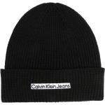 Bonnets de créateur Calvin Klein noirs à mailles Tailles uniques pour homme en promo 