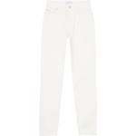 Jeans taille haute de créateur Calvin Klein Jeans blancs à logo en cuir Taille 3 XL pour femme 