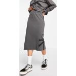 Jupes imprimées Calvin Klein Jeans grises à rayures mi-longues Taille S classiques pour femme en promo 
