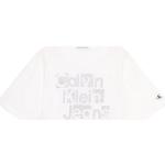 T-shirts Calvin Klein Jeans blancs Taille 8 ans look casual pour fille de la boutique en ligne Miinto.fr 