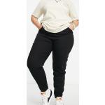 Jeans taille haute Calvin Klein Jeans noirs délavés Taille L coupe mom pour femme en promo 