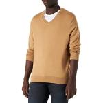 Calvin Klein Jeans Stacked Logo V-Neck Sweater J30J322058 Pulls, Marron (Timeless Camel), L Homme