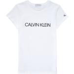 T-shirts Calvin Klein Jeans blancs enfant Taille 16 ans en promo 