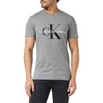 T-shirts Calvin Klein Jeans gris à manches courtes à manches courtes Taille 3 XL look fashion pour homme en promo 