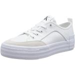 Baskets Calvin Klein Jeans blanches en toile en toile Pointure 37 look sportif pour femme 