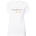 T-shirts de créateur Calvin Klein Jeans blancs à manches courtes à manches courtes Taille S look fashion pour femme 