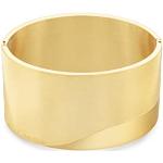 Bracelets en jonc de créateur Calvin Klein dorés en acier look fashion pour femme 