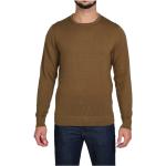 Pulls en laine de créateur Calvin Klein marron à col rond Taille XL pour homme 