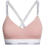 Soutiens-gorge de créateur Calvin Klein roses en modal lavable en machine Taille L classiques pour femme en promo 
